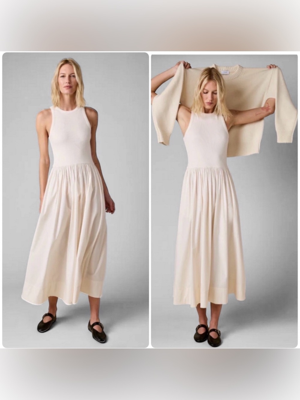 SOLD OUT NYC’s The RSVP Ballerina Dress, ecru, size XS, NWT